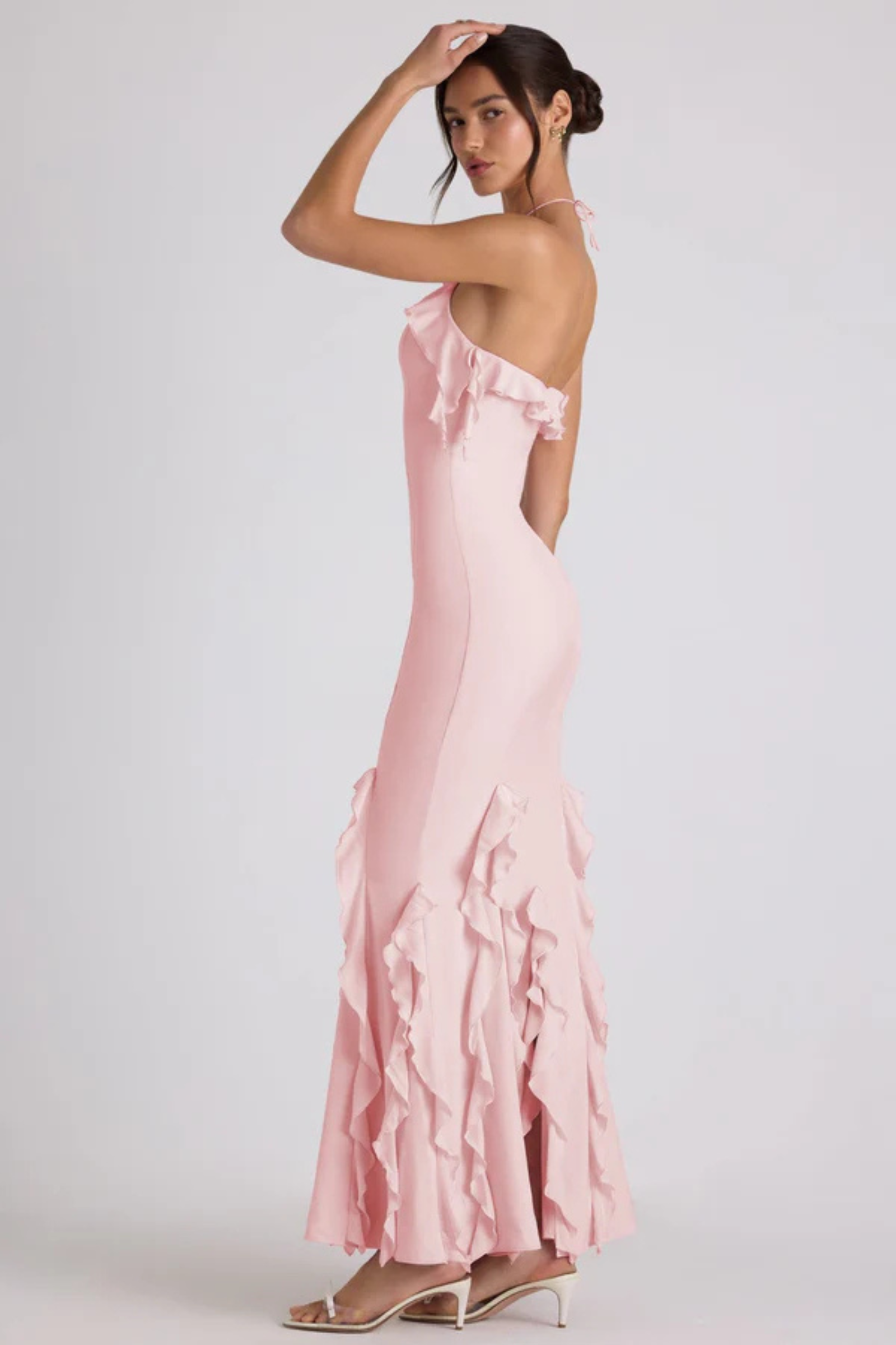 "Rose" Maxikleid mit Rüschen